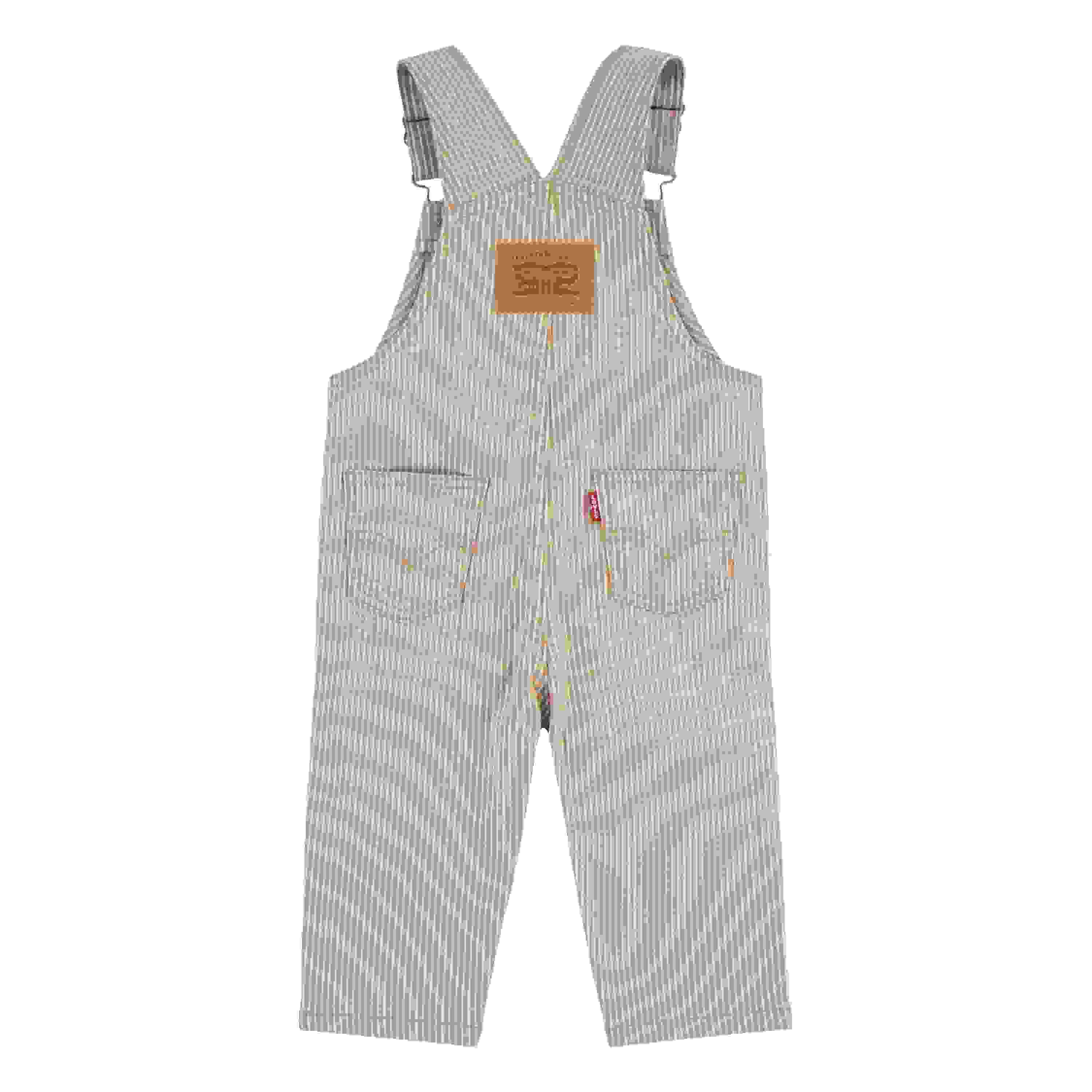 Levi's Railroad Stripe Baby Boys' Tan Overalls